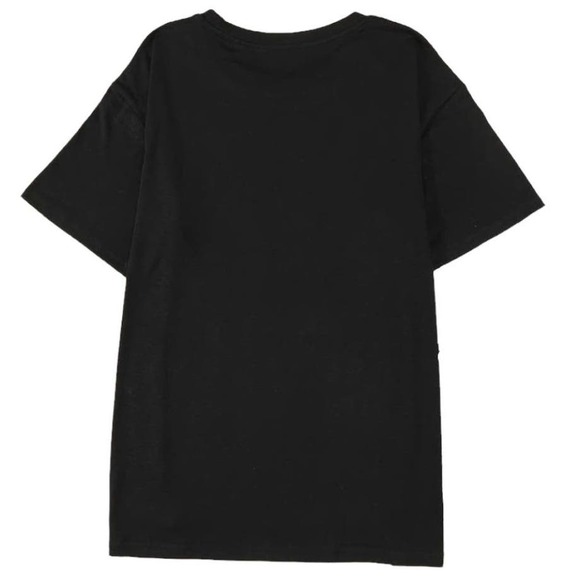 WAKE UP DRINK COFFEE KICK ASS BLACK MULTI T-SHIRT SIZE 1X - Picture 2 of 9